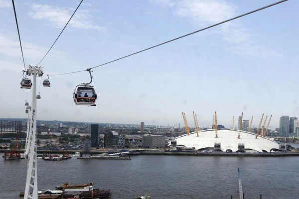 London's first cable car lifts off