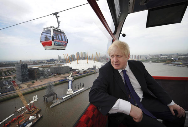 London's first cable car lifts off