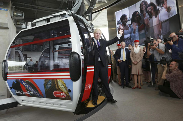 London's first cable car lifts off