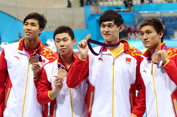 Sun leads China for historic relay medal