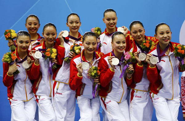 China concludes synchro swimming with breakthrough