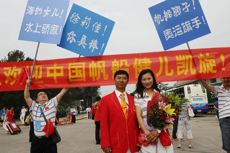 Olympic heroes receive warm welcome