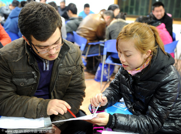 More foreign students enroll in Chinese class