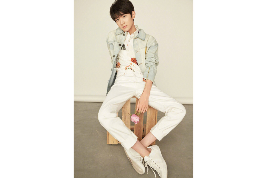 Music group TF Boys' fashion shoot