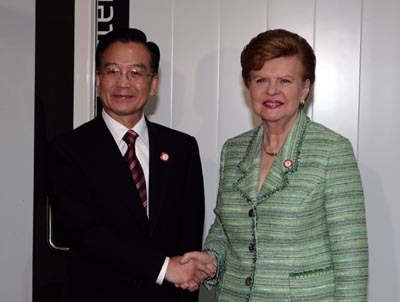 ,,Chinese Premier,,Wen Jiabao,,ASEM,,Slovenian President
