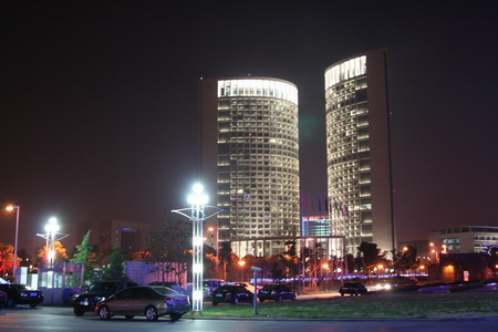 Night view of Hefei City, Anhui