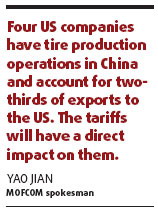 Probe 'not revenge' for hefty tire tariff