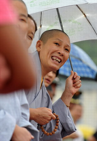 When a monk faces a fire