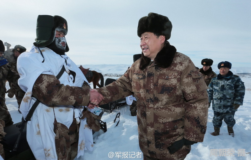 President Xi visits soldiers on the frontier