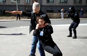 Beijing police hold emergency drills