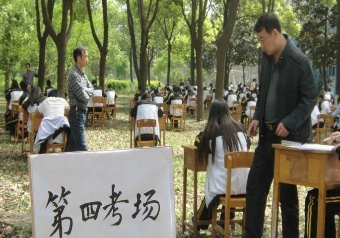 Exams held in woods to prevent cheating