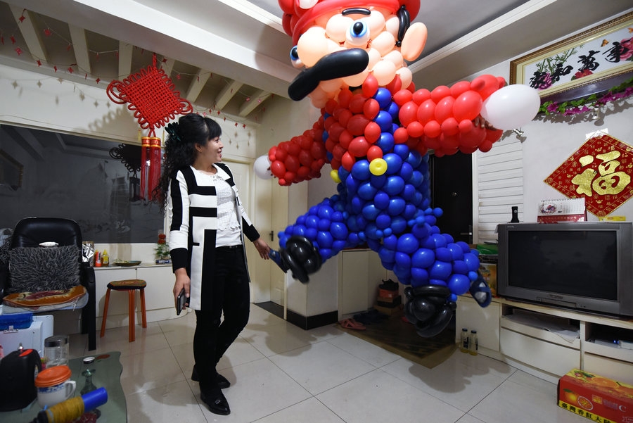 Balloon artist's fantasy world