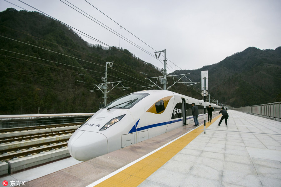 Xi'an-Chengdu high-speed railway enters test run