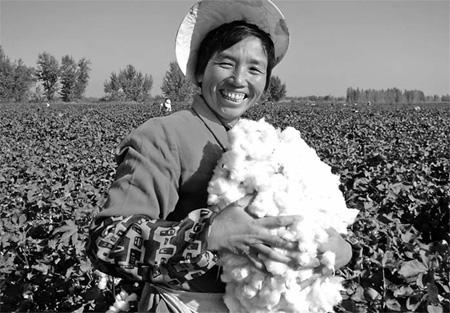 Cotton picker has a safe pair of hands