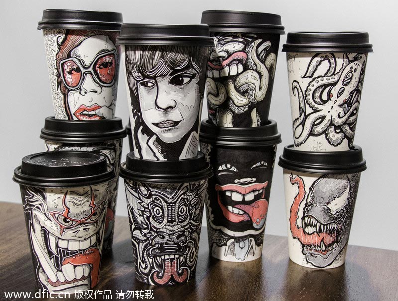 Bored graphic designer creates magnificent cups