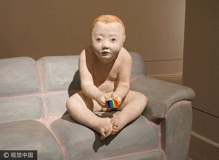 Young Chinese artists' work on show in Beijing