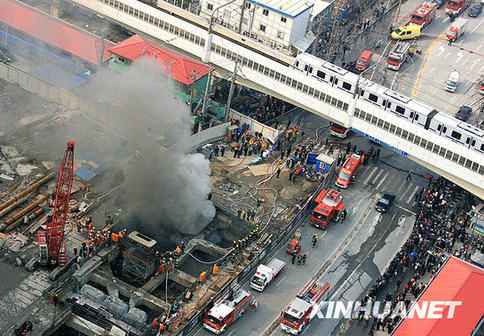 上海轨道交通11号线工地发生火灾