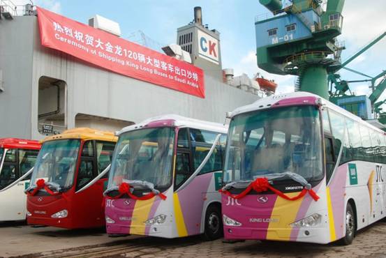 大金龙120辆大型客车出口沙特