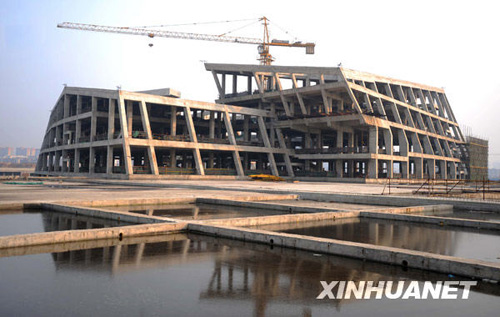 长沙“两馆一厅”建筑群初显雏形