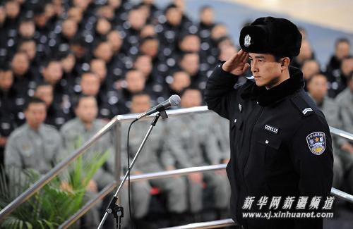 新疆2300名新招特警将上岗执勤