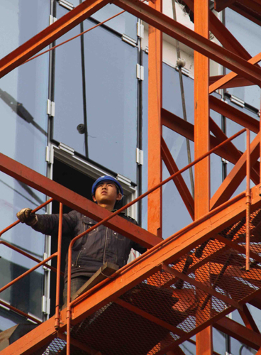 影像特写：福建援建彭州施工者表情