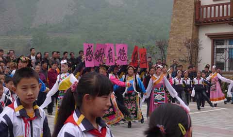 汶川县银杏乡:带着感恩的心奋进