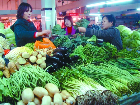 市物价局发布11月蔬菜价格:10种蔬菜8种价格回落