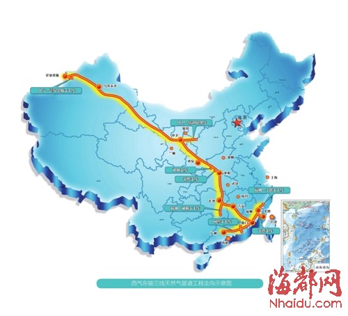 明年底福建将用上中亚天然气 用气可比现在便宜