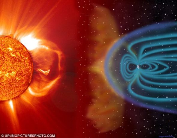 美卫星拍太阳风暴震撼照：表面现巨大漩涡
