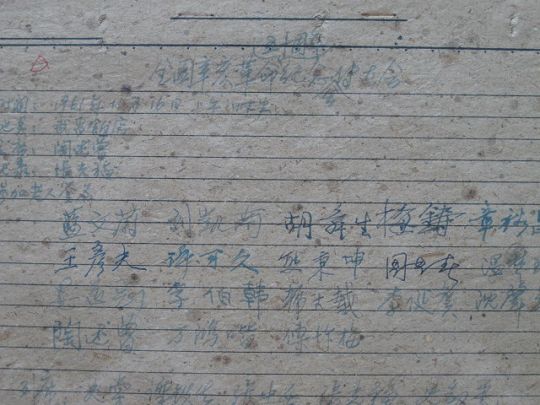 熊秉坤参见全国辛亥革命五十周年纪念会后的传达稿