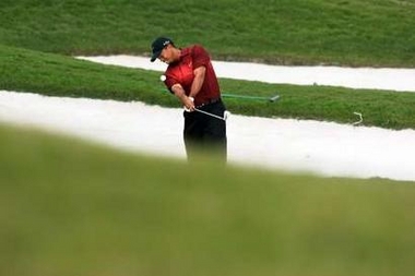 Tiger Woods at Shanghai Champions golf tournament