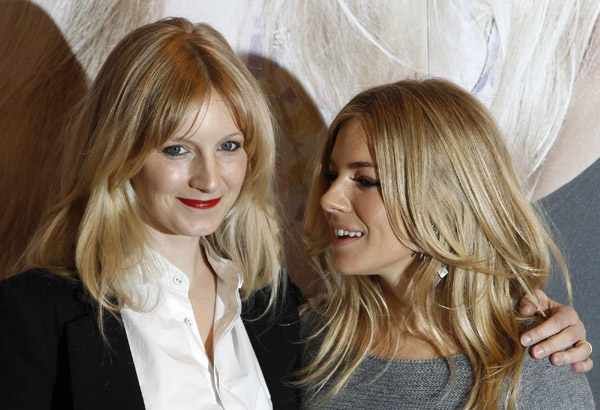 Sienna Miller and her sister Savannah at the launch of their new collection