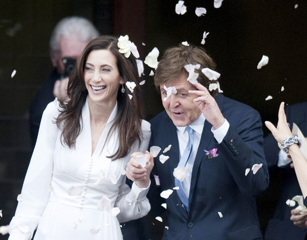 McCartney weds for third time