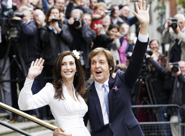 McCartney weds for third time