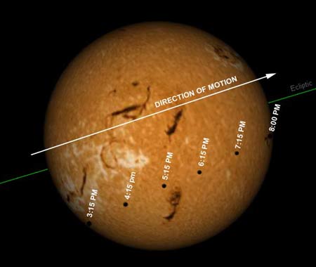 21世纪第二次水星凌日奇观下月上演(图)