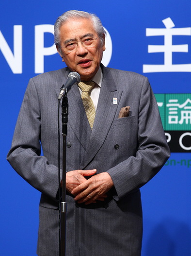 日方嘉宾在晚宴上致辞