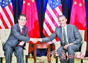 胡锦涛会见奥巴马:人民币升值无法解决美问题