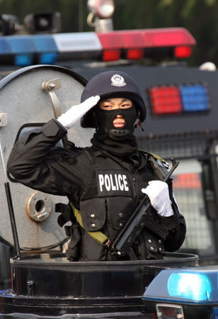 北京特警演练