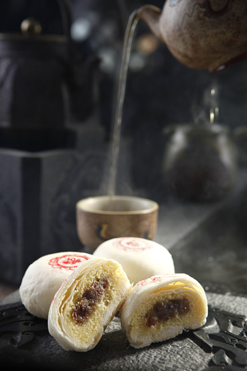 健一公馆:酥皮玫瑰月饼