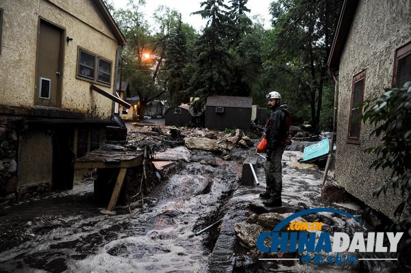 美国多地因暴雨发出洪水警报 已致1死3失踪（图）