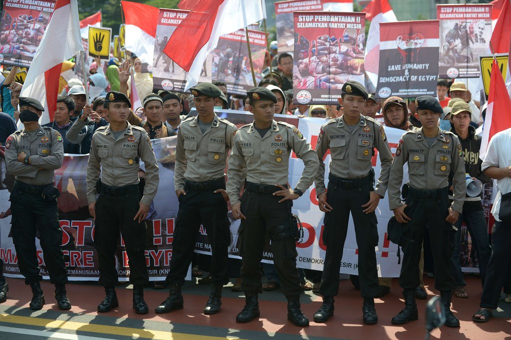 印尼数千穆斯林集会声援埃及民众 痛批奥巴马（图）