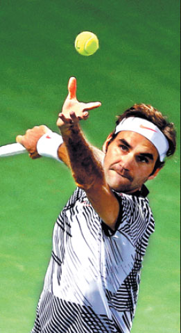 Unflappable Federer unfazed by daunting draw