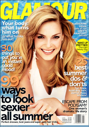 Katherine Heigl on Glamour magazine July 2007