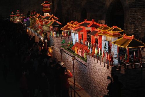 Light exhibition lightens Datong City