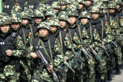 Anti-terrorism drill in Nanjing