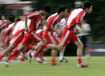 China undergo training for Asian Cup