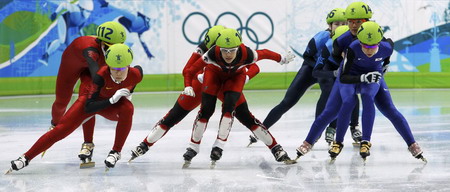 Moments of Vancouver women's 3,000 metres relay