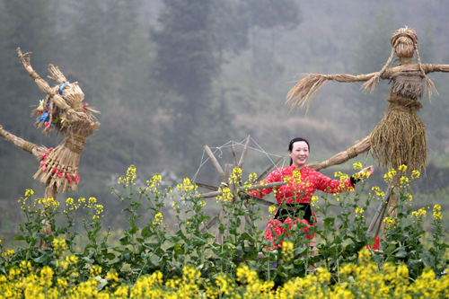 Oilseed Rape Flower Festival in Zhejiang