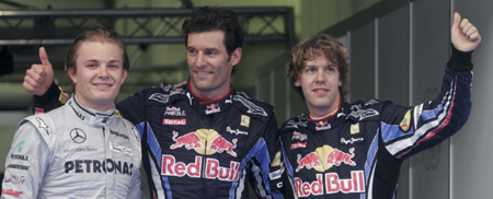 Formula One: Webber grabs pole position