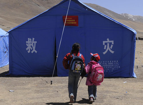 30% students return to school in Yushu